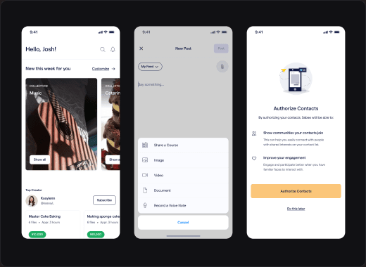 Mobile fintech onboarding interfaces